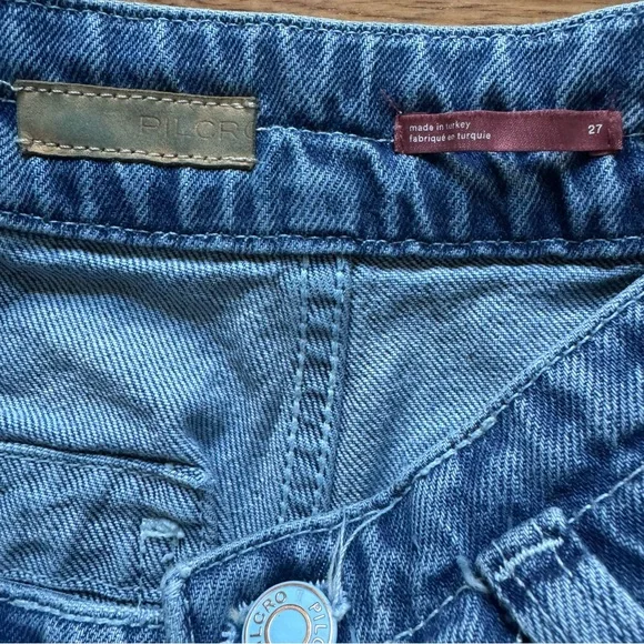 Anthropology Pilcro The Wanderer Relaxed Jeans Blue Denim Boho Straight 27 - Picture 13 of 16